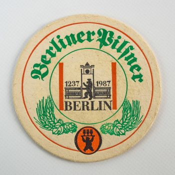 Bierdeckel „Berliner Pilsener“, Sammlung DDR Museum Berlin